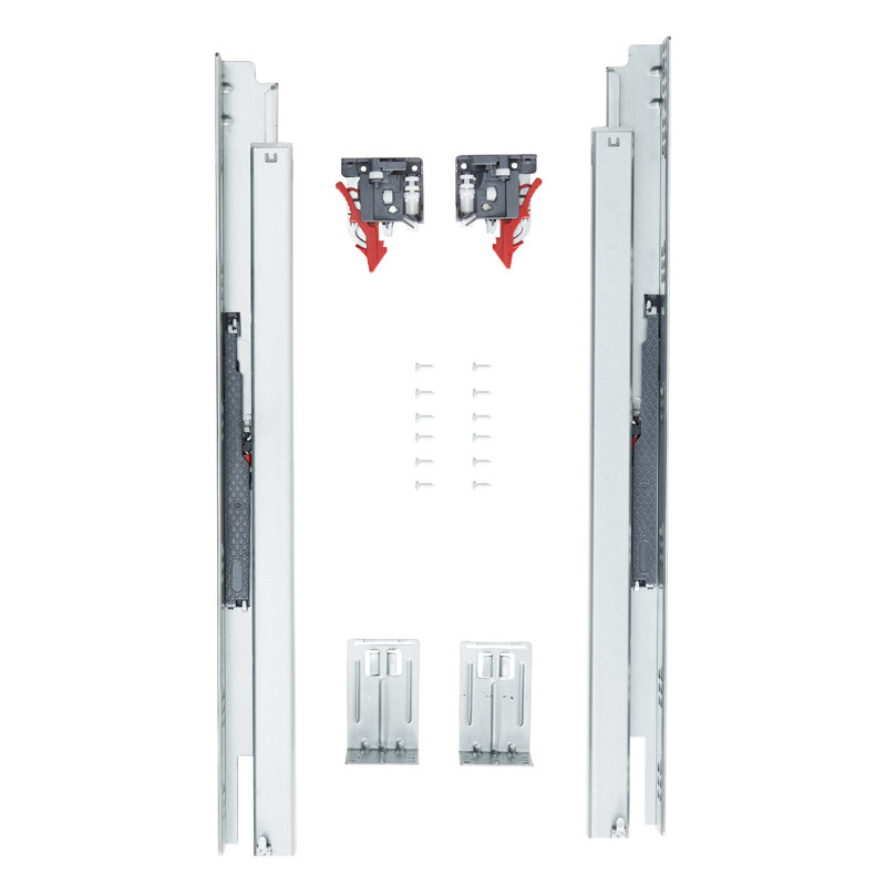 VEVOR 18 Inch Drawer Bottom Mount Rails, 1.85" H x 1.96" W x 21" D