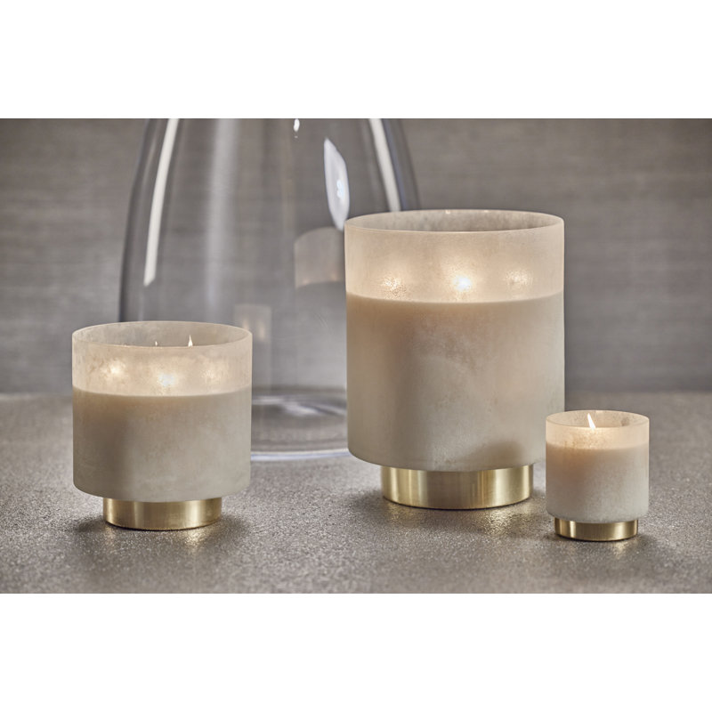 Honaker Tobacco Flower Scented Jar Candle, White, Medium