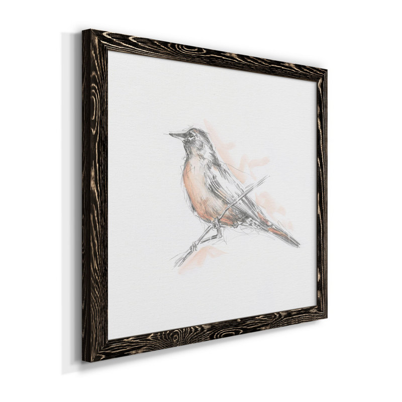 Robin des bois II - Toile encadrée de qualité supérieure - prête à être accrochée, Cadre noir