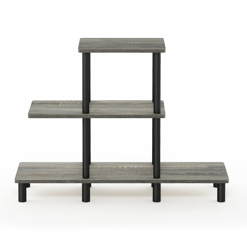 94 cm W Shelving Unit, French Oak Grey/Black