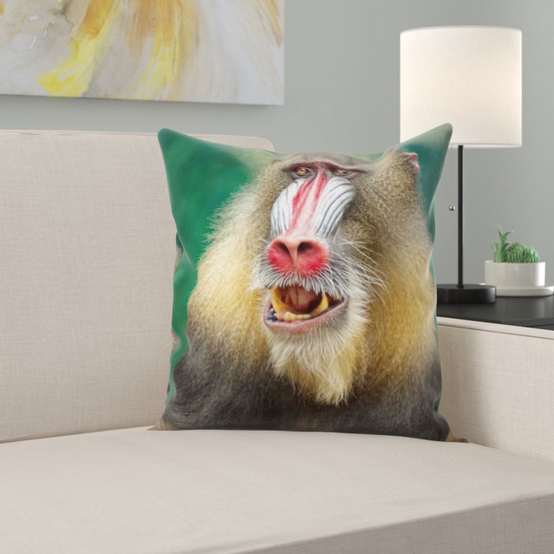 Animal Print Microsuede Throw Pillow
