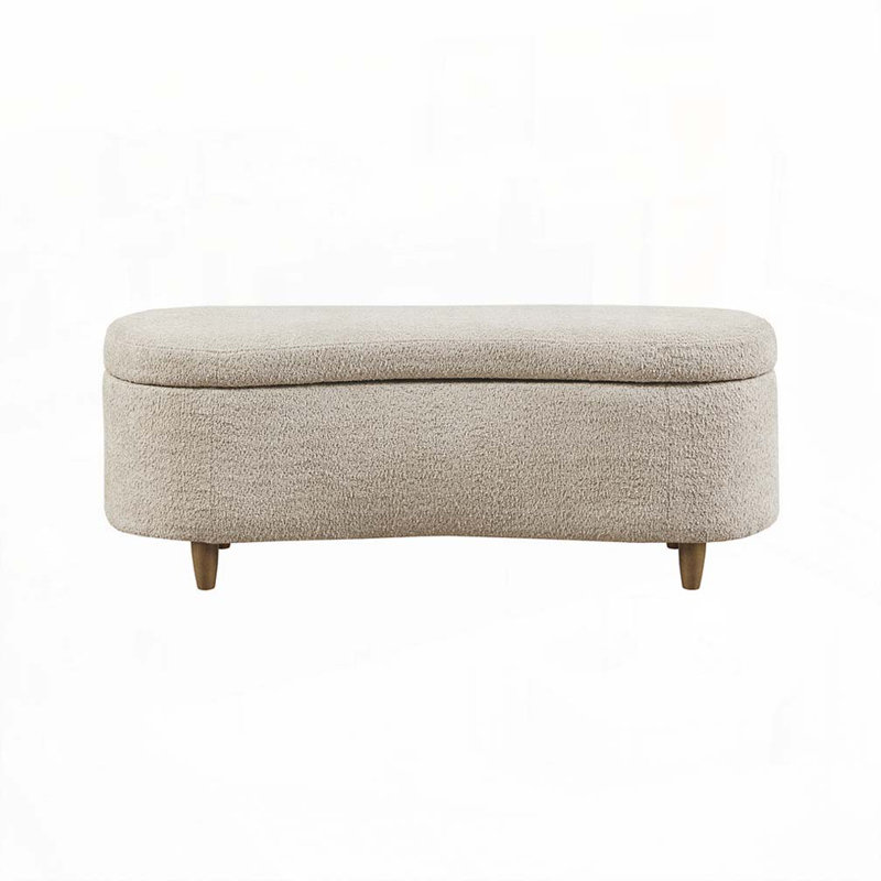 Banc de rangement Boucle, Taupe