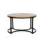 Ensemble de tables basses et tables de bout Nesting - plateau en bois de sapin et structure en fer, conception peu encombrante-2051504680