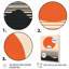 «Minimal Geometric Orange Bold Sunset IV», reproduction sur toile-1351859602-1351859613