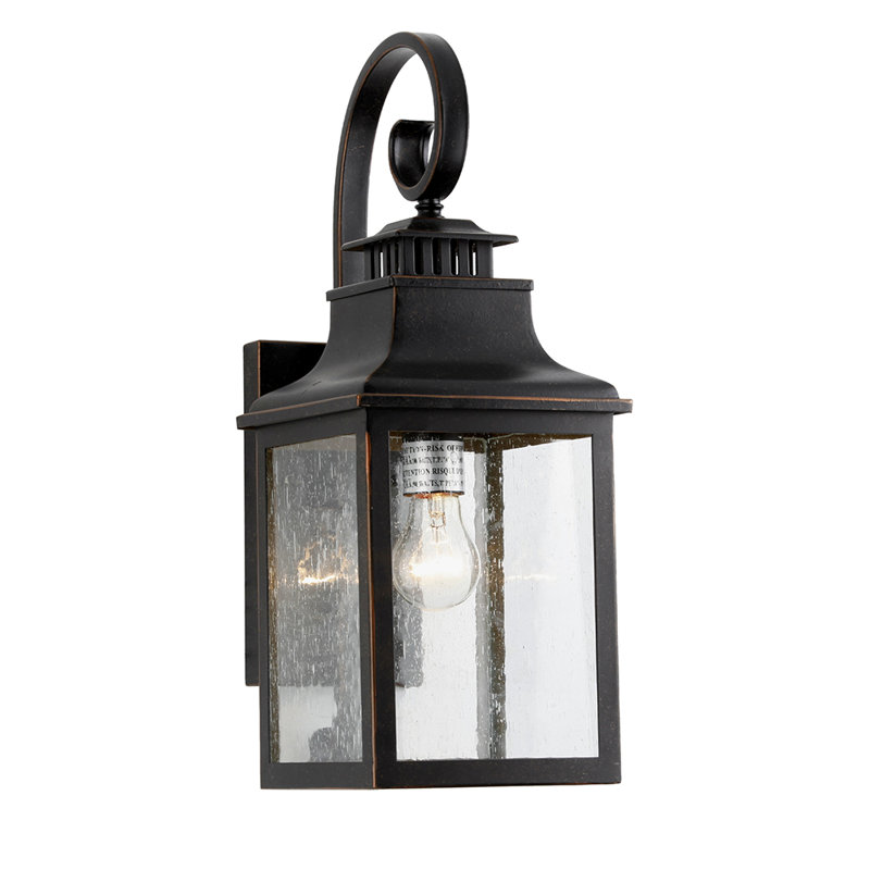 Lampe murale d'extérieur 1 lumière Morgan, Bronze huilé