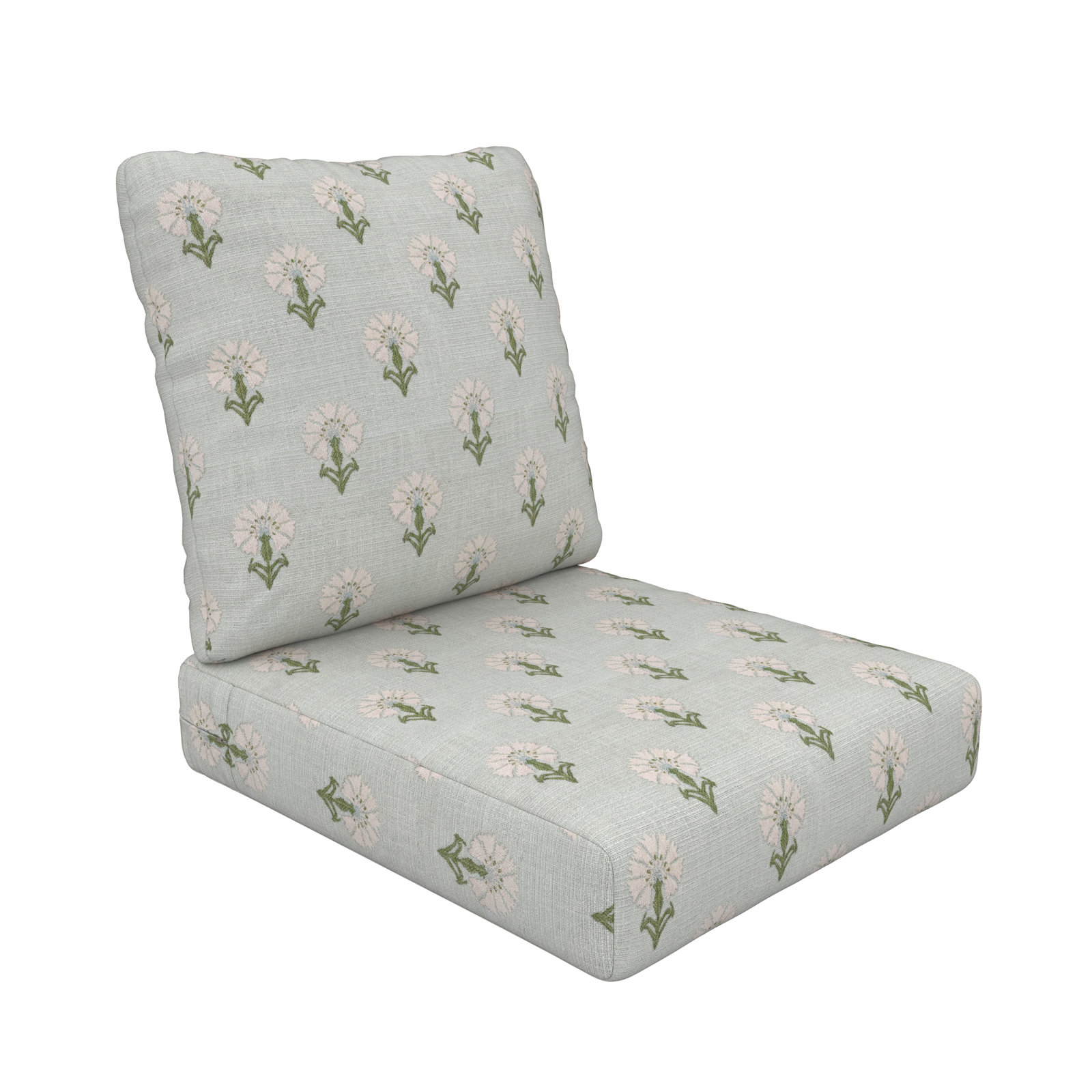 Amala 22" Sunbrella® Seat and Back Cushion, Sunbrella Mira Celeste