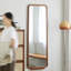 Miroirs pleine longueur rectangulaires en bois massif