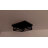 9.8 In. Farmhouse Square Black Flush Mount Ceiling Light Fixture with Turnable Light Cap (1-Pack)-115095778