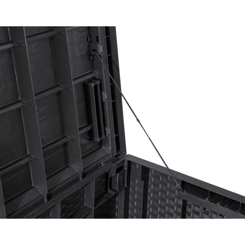 Toomax Z175E097 Portofino Heavy Duty 90 Gal Novel Resin Outdoor Deck Box, Gray