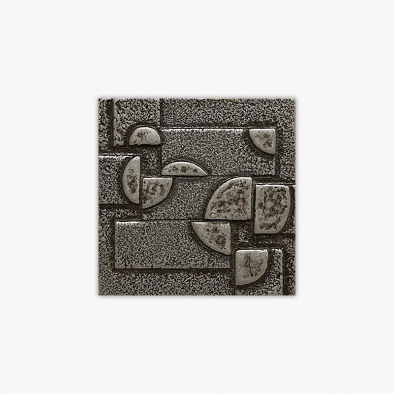 Patina Pewter Natural Planets Polyurethane 2x2 Decorative Insert, Gray