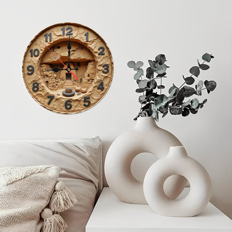 Horloge murale en pierre