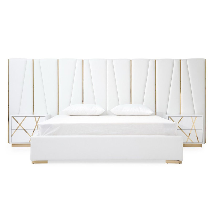 Ensemble de chambre configurable avec lit à panneaux Nixa