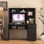 Pelo Computer Desk with Hutch, Bookshelf & Charging Ports