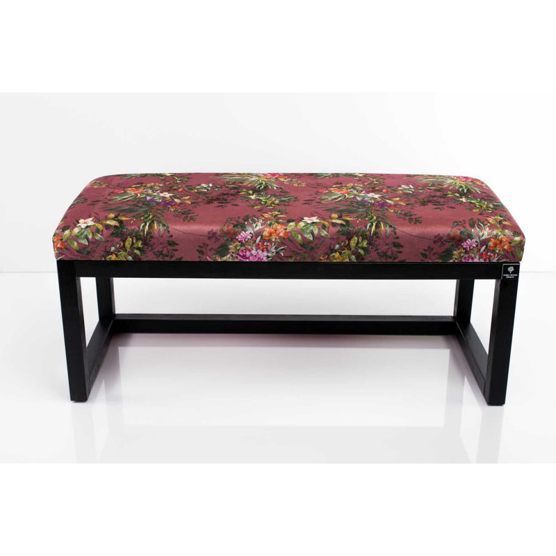 Velvet Upholstered Bench, Paradis01, 50cm H x 60cm W x 35cm D