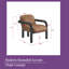 Chaise longue moderne avec accoudoirs arrondis - courbes sculpturales-249480593