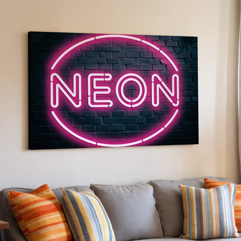 Reproduction d'art sur toile, "Neon", H 9 po x l 12 po