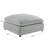 Jenny Plush Polyester 40 In. Square Ottoman