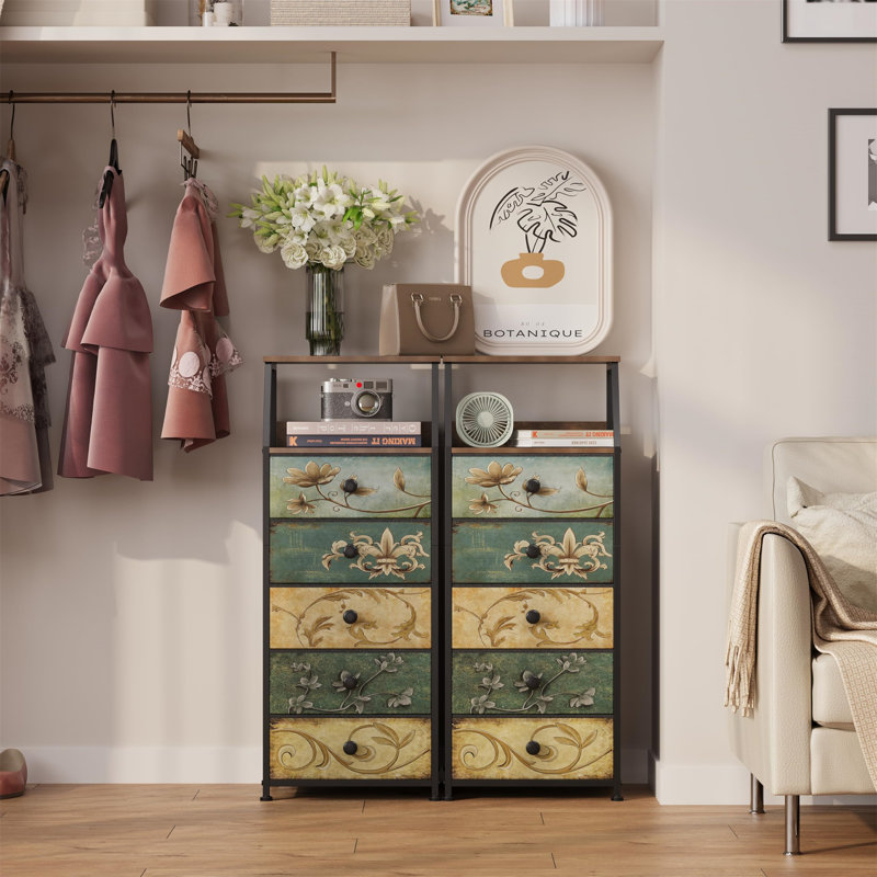40 cm W Chest of 5 Drawers