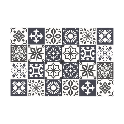 Stewie Marjorelle Moroccan Wall Tile Sticker Set - 15 cm x 15 cm