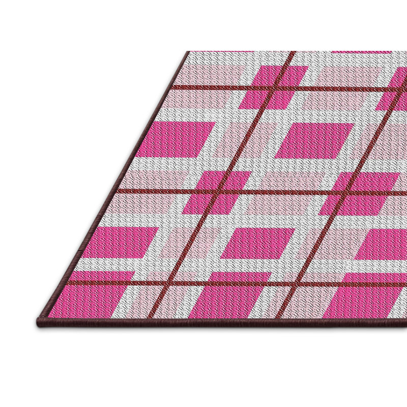Geometric Indoor Rug, Rectangle 4' x 6'