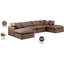 Canapé modulaire en similicuir 6 pièces Itala-94482496