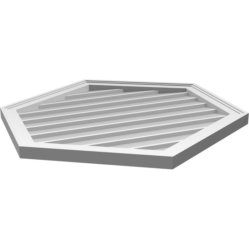 Ventilé vertical à pignon vertical 7/12 po, H 32 po x l 30 po x P 1,5 po