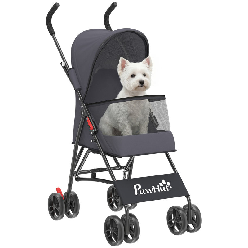 Foldable Pet Stroller, Grey