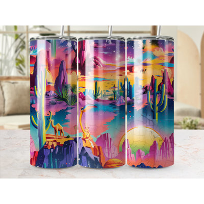 Choose Handmade Tumblers 591 mL Vacuum Insulated Stainless Steel (18/8) Travel Tumbler with Straw