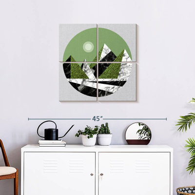 Alvord Abstract Green Mountains