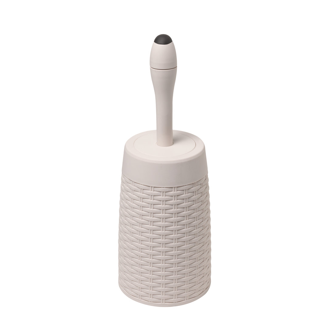 Rattan Free-Standing Toilet Brush and Holder
