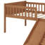 Structure de lit plateforme en bois avec glissoire, échelle, tablette de rangement et garde-corps de sécurité-1639454674