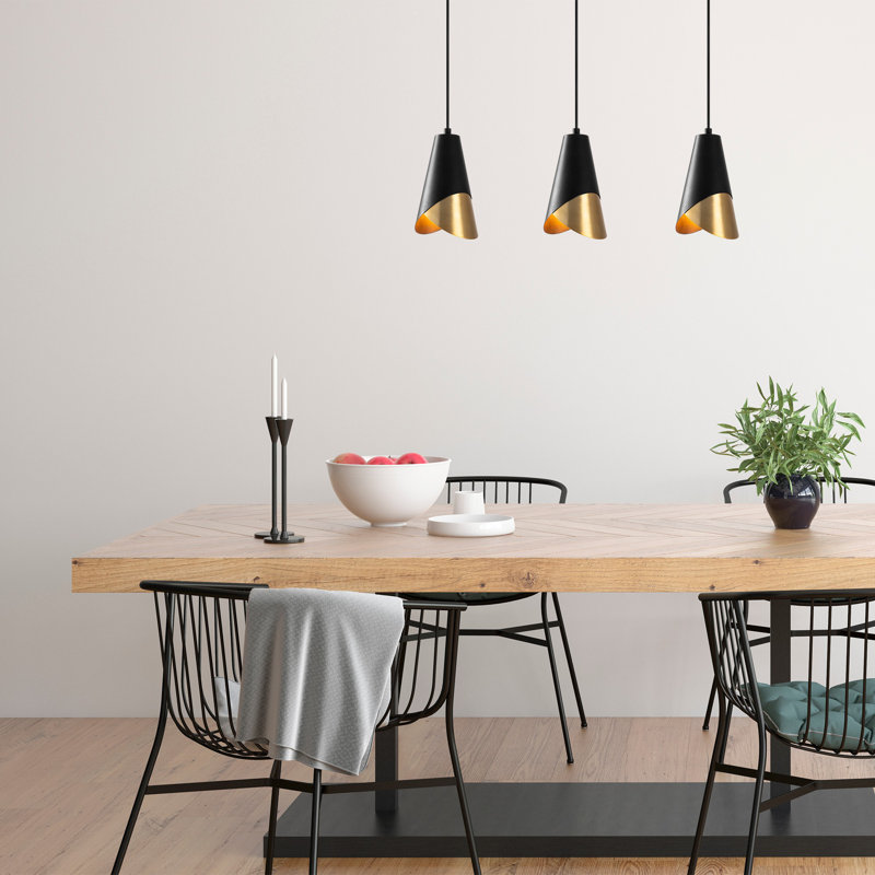 Luminaire suspendu à 3 lumières pour îlot de cuisine Jimson