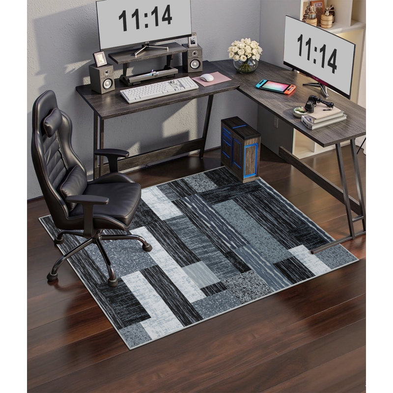 Protecteur de plancher de tapis de chaise et rehausseur de style pour les espaces de bureau à domicile ou de salle à manger