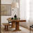 Millwood Pines Solid Wood Dining Table Sets(1 Dining Table& 2 Dining Benches)