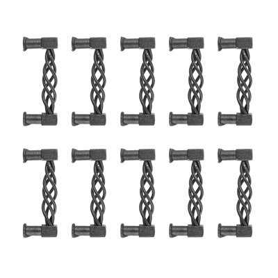 Drawer Cabinet Center to Center Birdcage Wrought Iron 3 1/8" Center to Center Birdcage Pull