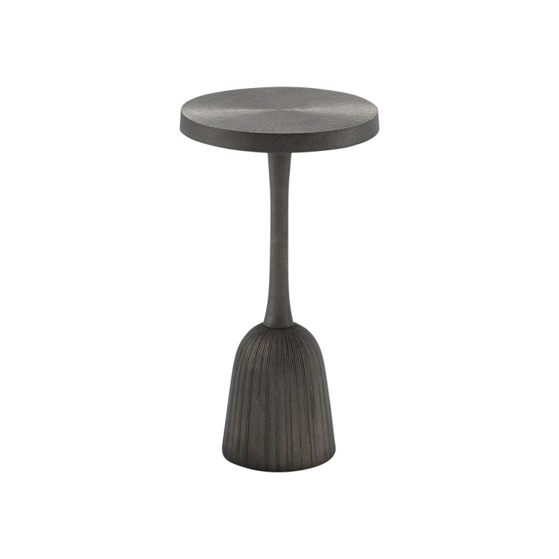 Table de bout à piédestal Tulee, Noir antique