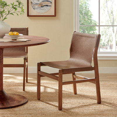 Chaise d'appoint en cuir Sonora
