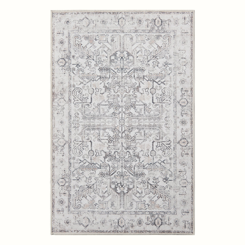 Tapis intérieur lavable Olekseij Chenille Mashine, Rectangle 2 pi x 3 pi