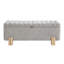Banc de rangement rembourré à dessus rabattable avec pieds en bois massif-315717506-315716734