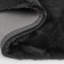 Tapis d'intérieur en polyester noir uni Mercer41 Danika-1620203630