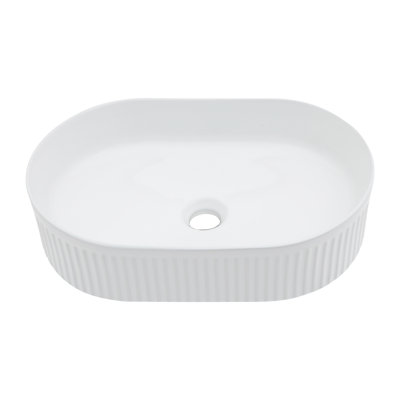Lordear 12.2'' Ceramic Oval Bathroom Sink