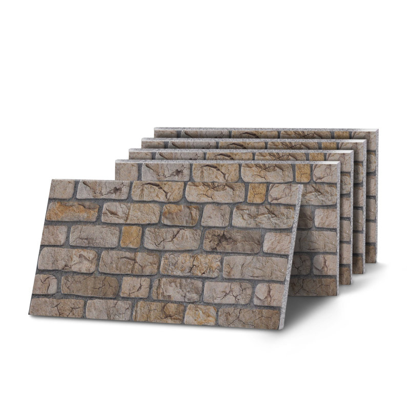 Rustic Sandstone Brick Effect Wall Panel - Single Panel, Sandstone