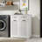 Laundry Cabinet ,With 2 Removable Laundry Basket And 2 Drawers