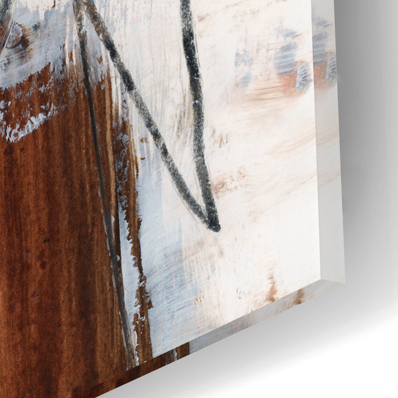  «Mocha and Black 2» par Cartissi, art mural en verre acrylique, 12 po x 16 po
