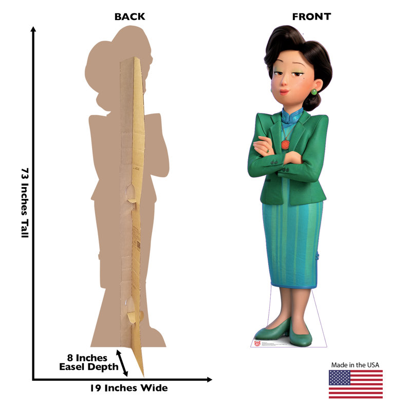 73'' Disney Pixar Turning Red Ming Lee Cardboard Standee