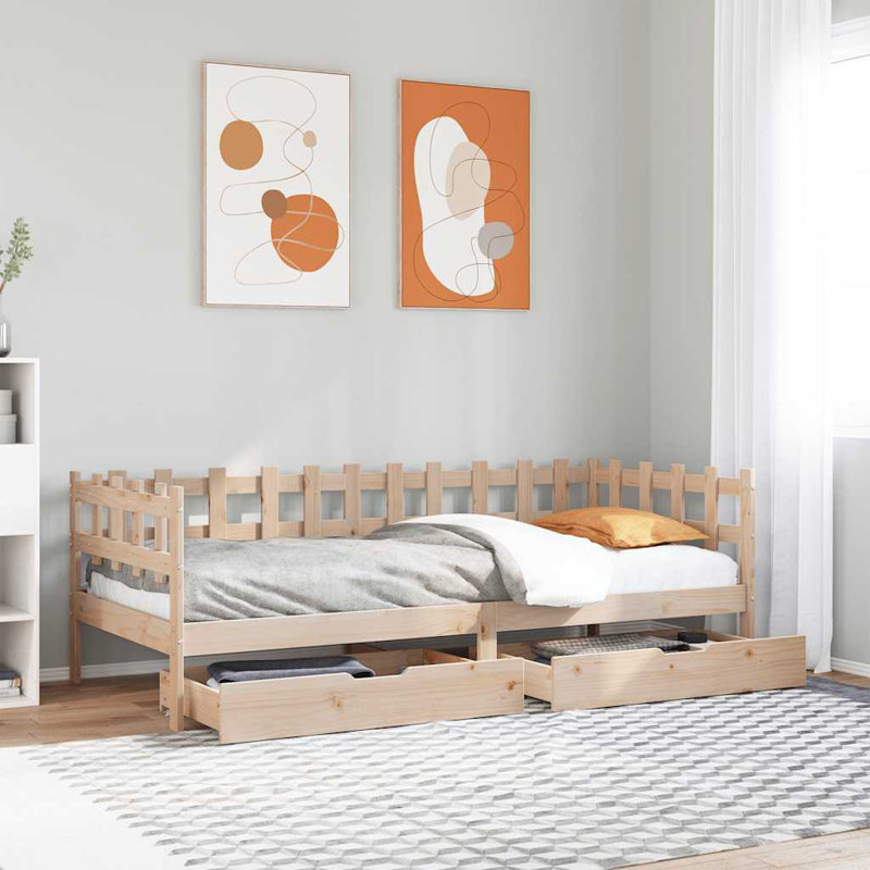 Solid Wood, Single (3'), Brown