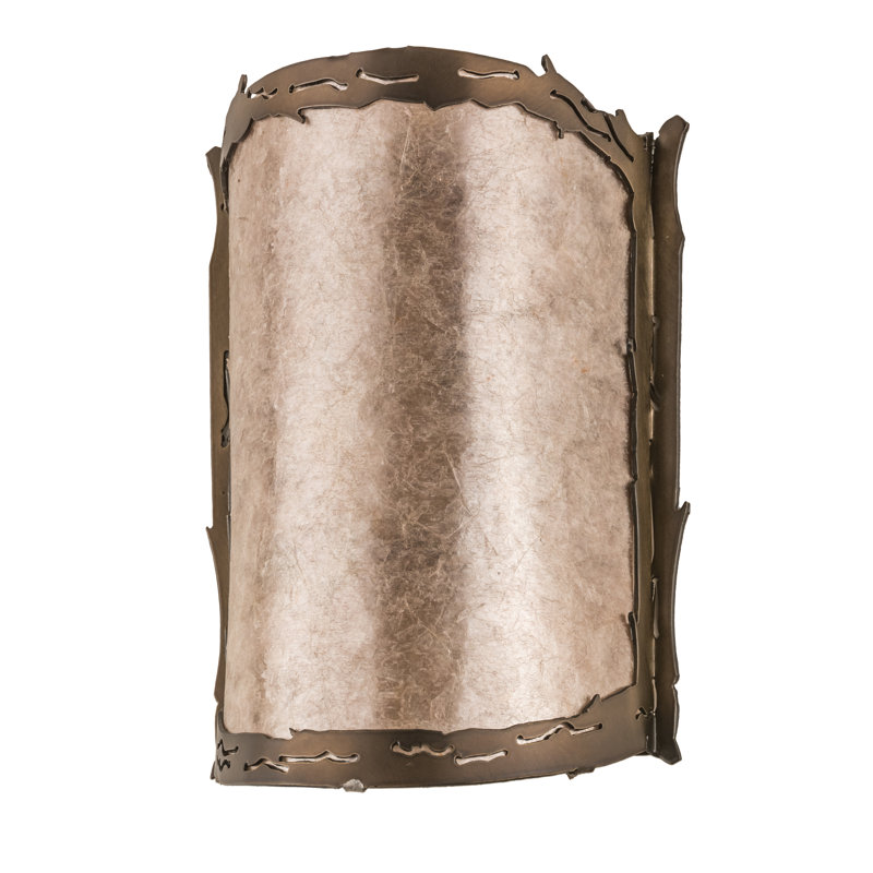 Rustic Lodge Flush Mounted Sconce