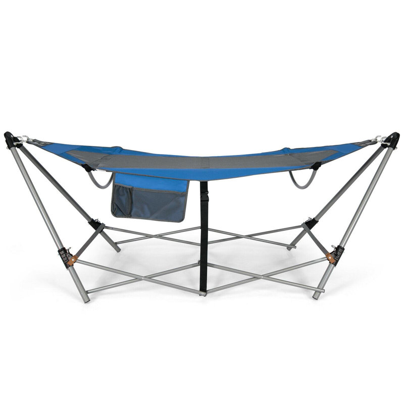 Hamac de camping avec support Chrisshanno, Bleu