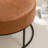 Cattibrie Vegan Leather Upholstered Round Ottoman-627229033