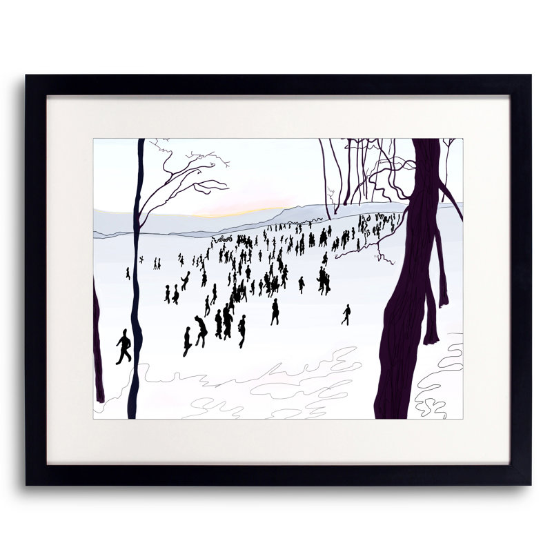 Prospect Park, Winter Print by Evan Sklar